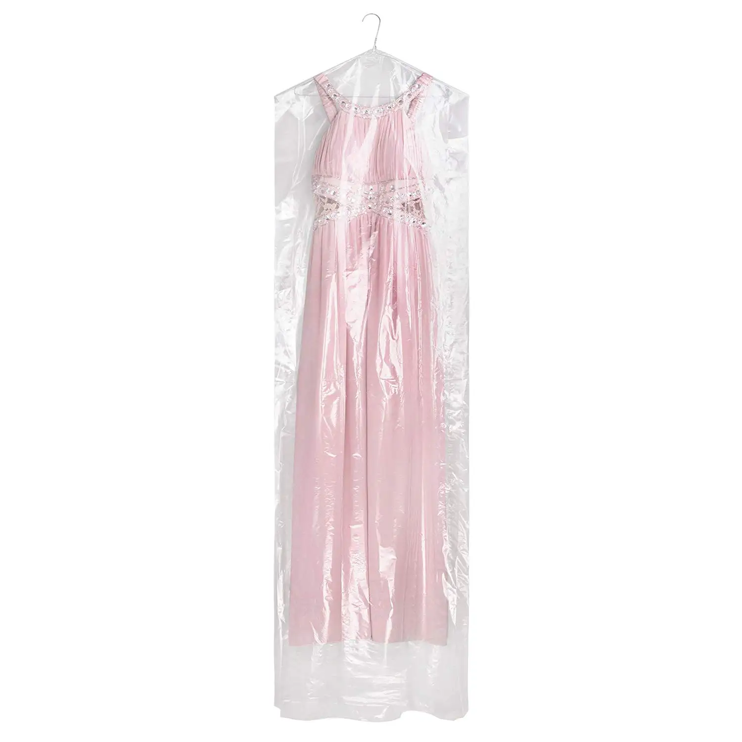 Transparent Clear Dry Cleaning Biodegradable Plastic Garment Suit