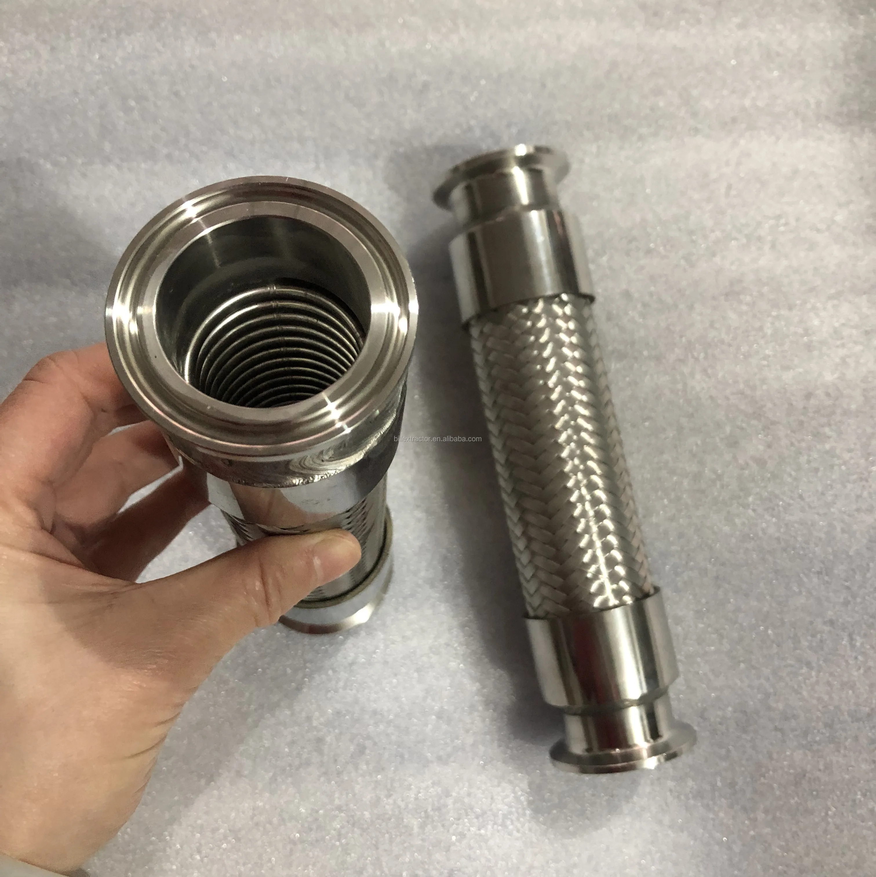 Stainless Steel Vacuum Pipe Bellow For Kf16 Kf25 Kf40 K50 Iso Flexible
