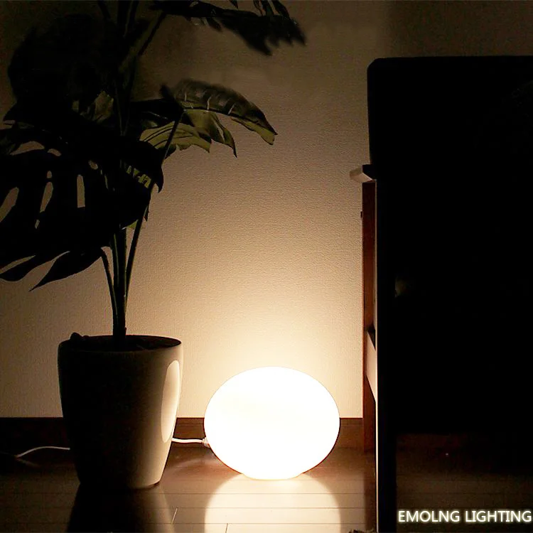 
Exported to Japan oval glass ball led table lamp simple creative intelligent remote control dimming colorful color lamp 
