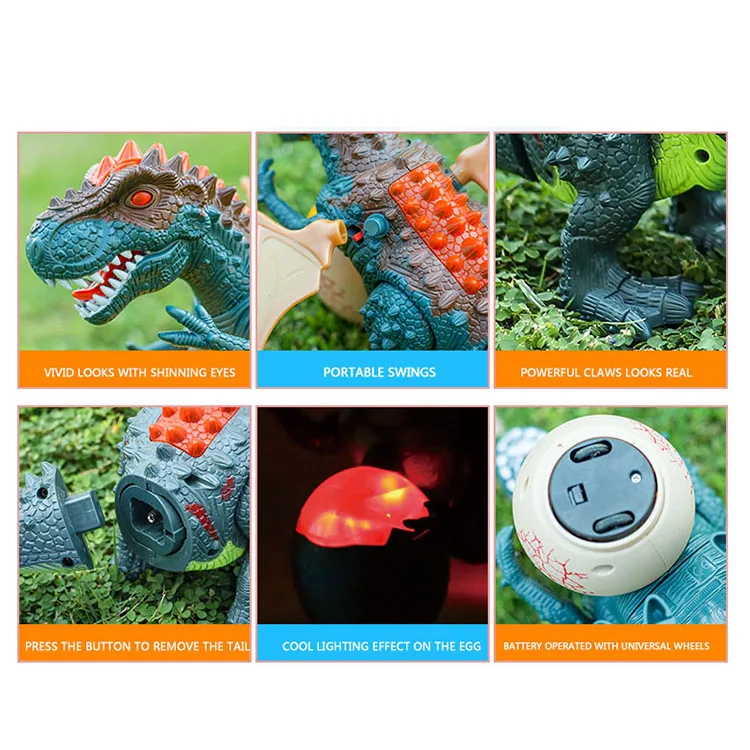 High Quality Electric universal Dinosaure Toy RC Dragon tyrannosaurus with light music