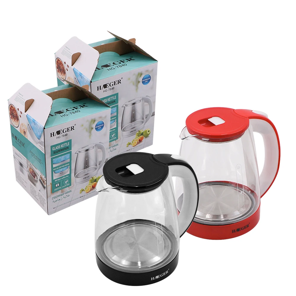 new design 304 Stainless steel glass electric kettle