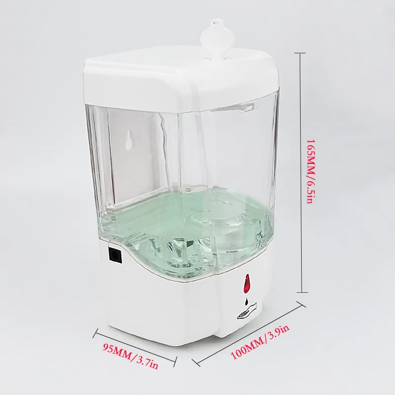 Shemax Hand Sanitizer Dispenser, Wall Mounted Automatic Commercial Liquid Soap Dispenser Gel Touchless Hand Soap Sanitizer