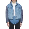 Long Sleeve Plaid Shirts jeans Jacket Mens plaid colorblock flannel bomber coat