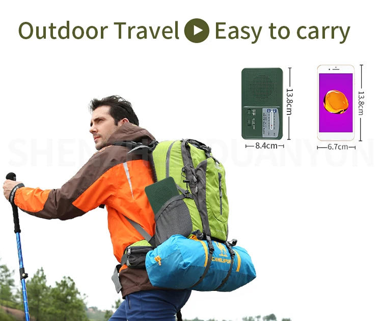 promotional outdoor led hand pressing flashlight crank dynamo solar radio with torch lighting emergency battery charger Iphone