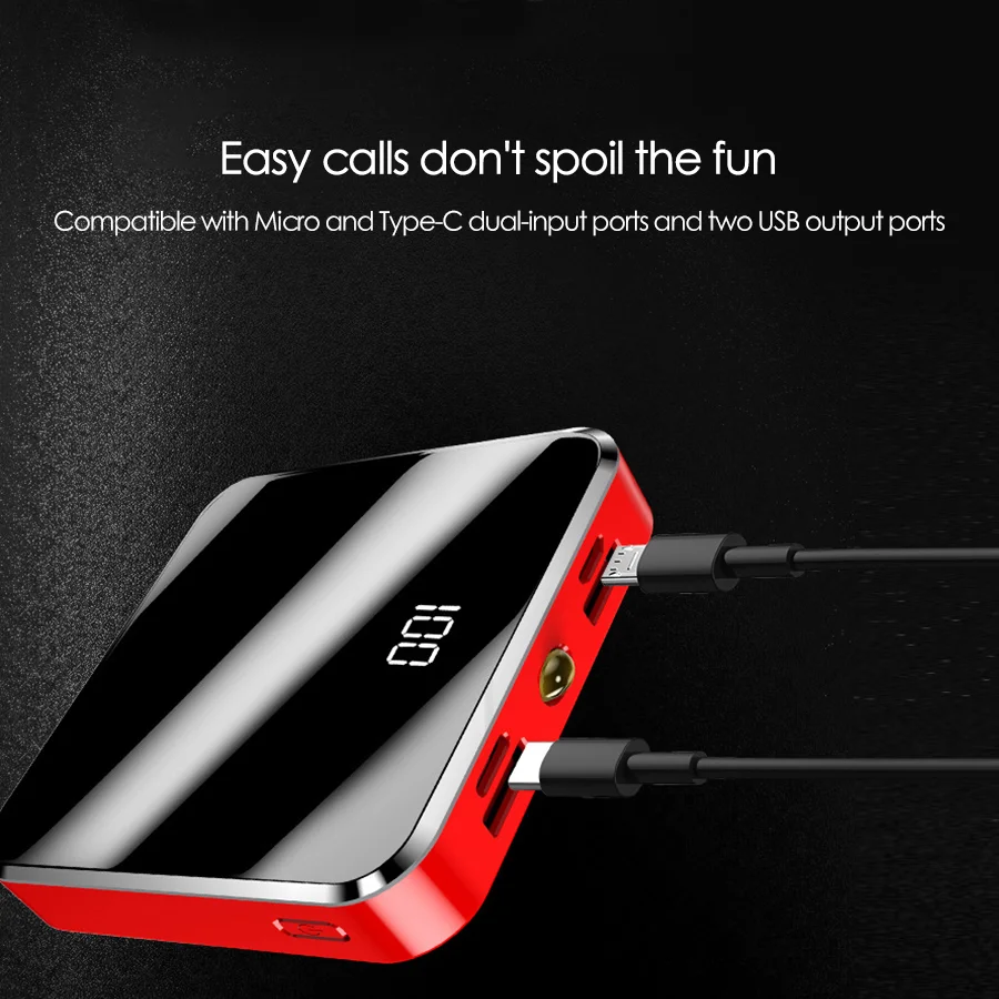 Shenzhen electronics new products double USB portable charger mobile pocket mini credit card size power bank 10000mah - ANKUX.COM