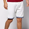 Men Trousers Jeans 100% Cotton Chino Shorts With Turn Ups With Pockets