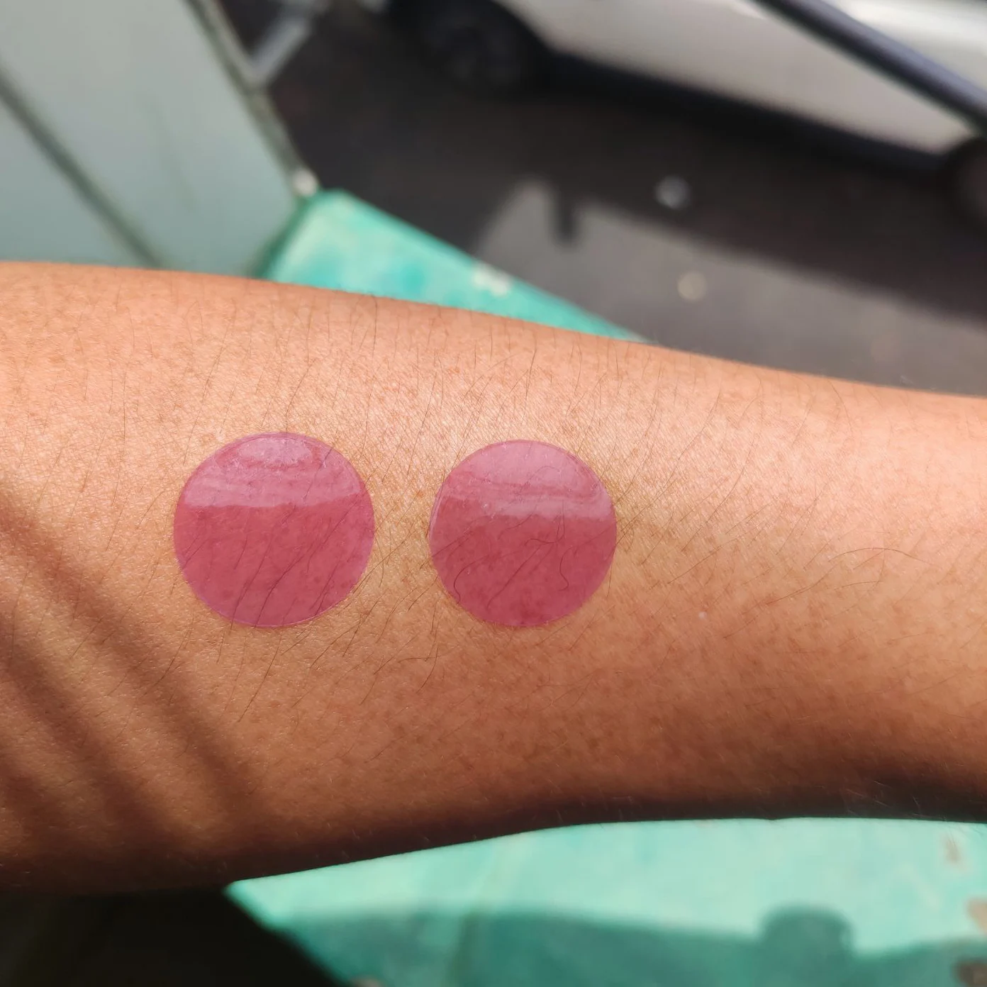 Custom Uv Discoloration Sticker Sunscreen Uv Damage Skin Test Sticker