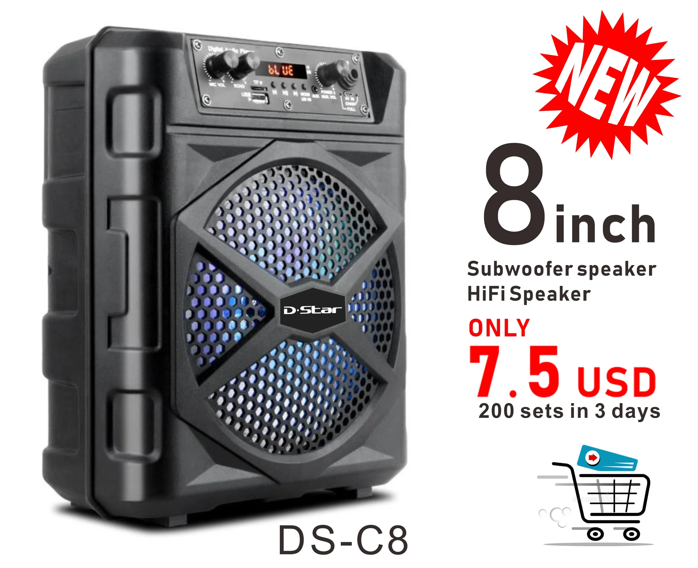 active wireless fm radio hifi tower speaker bluetooth and mic - ANKUX.COM