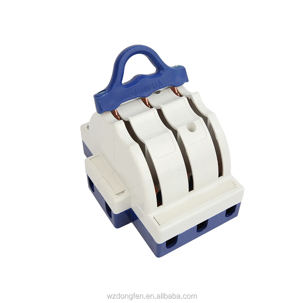3P Knife Switch - 100A Doublethrow Wave Style for 20000 Cycles