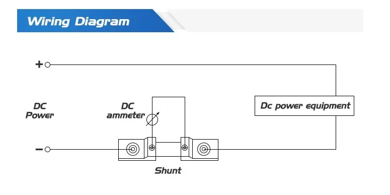 FL-19 welding machine Copper Resistor DC Shunts For Current Analogue Panel Meter 