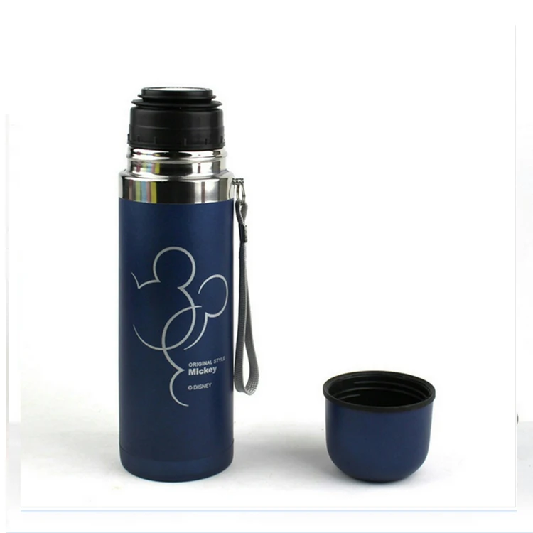 

customize double wall stainless steel vacuum flask korea thermos vacuum flask with cup, Customized