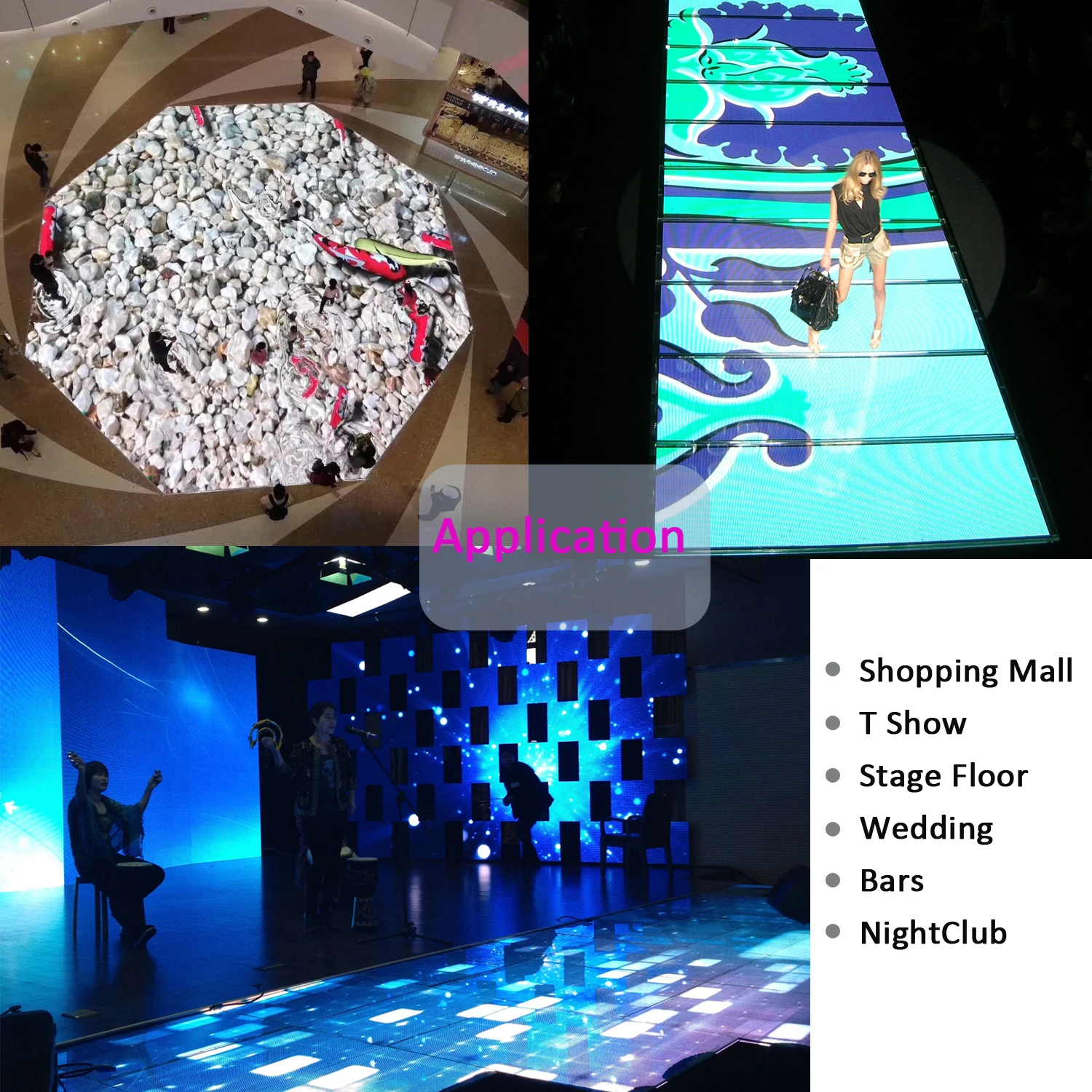 Dance floor led display Outdoor P4.81 500x500mm cabinet good quality screen