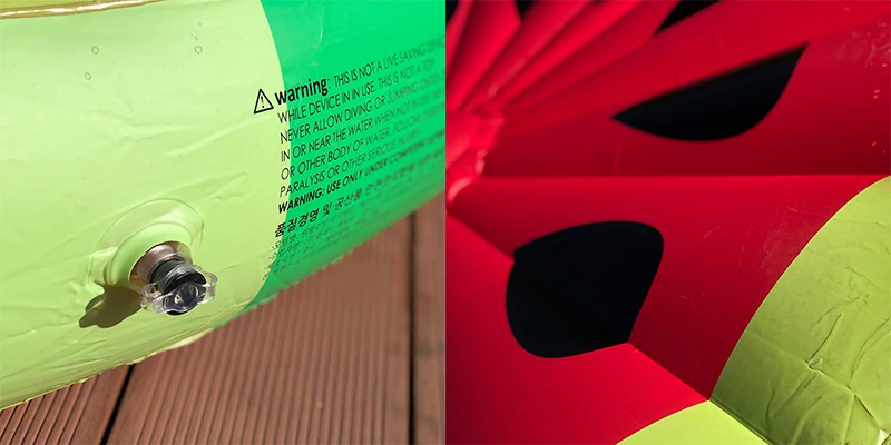 inflatable watermelon swim ring