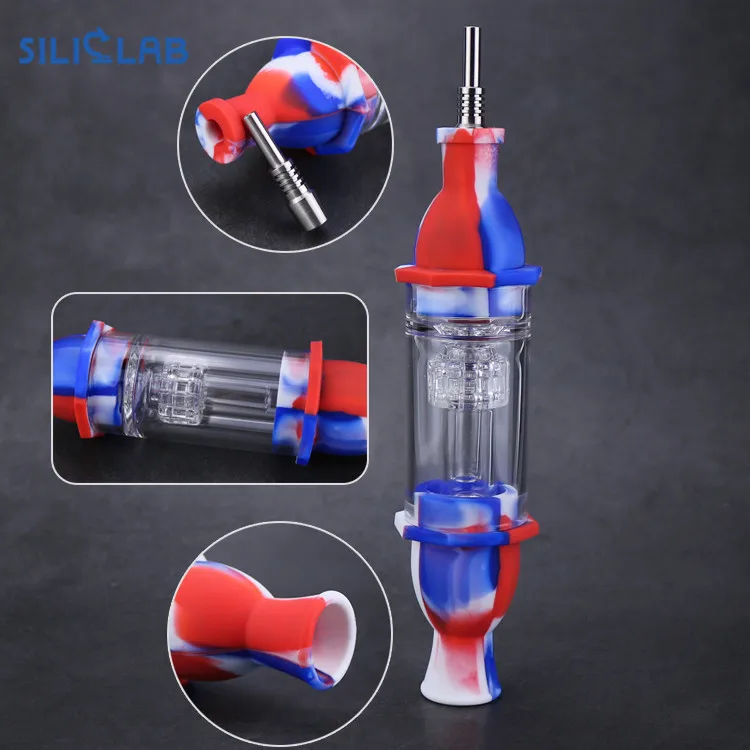 Amazon Hot Item Order Silicone Dabs Rig Lighthouse Nectar Dabs Straw