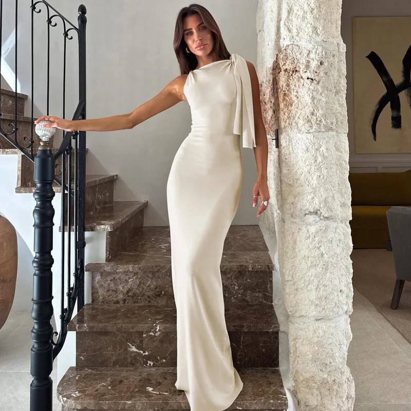 casual long bodycon dress Women's Casual Long Sleeve Maxi Dress Square Neck Soft Lounge Long Bodycon Dress