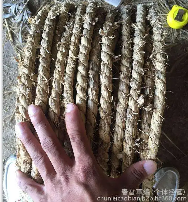 Automatic Rice Straw Rope Mat Braiding Weaving Straw Rope Machine For