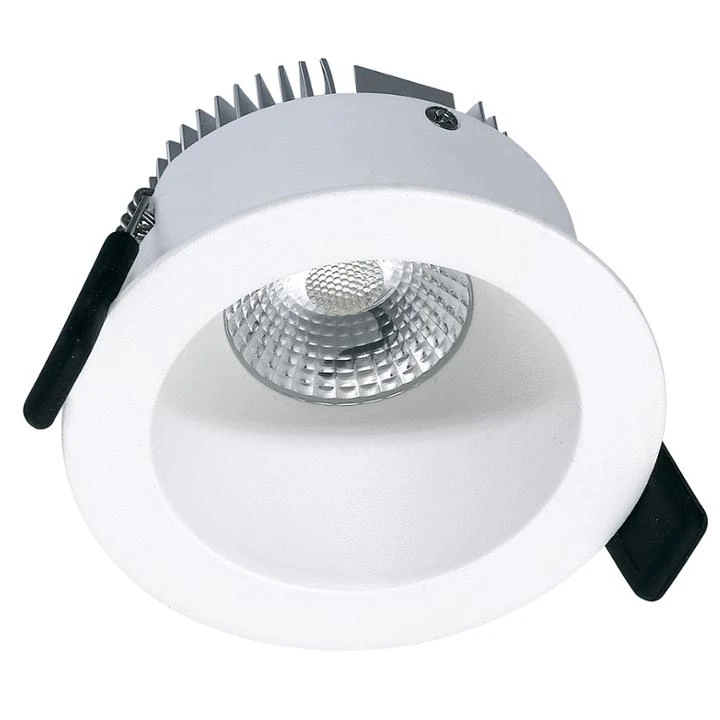 Fashion Design Matt White Black Option 8W D300 Dimmable Round LED Panel Light Anti Glare LED COB double downlight