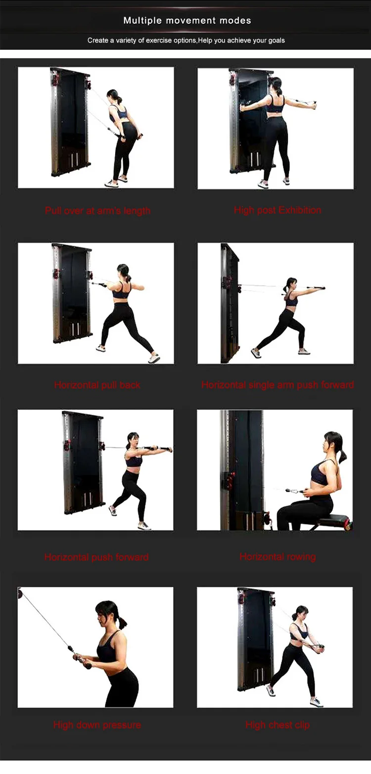 Commercial Wall Mounted Multifunctional Trainer Buy Rope Pulley