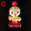 Series 2 chinese new year zodiac animal series Rooster led silk lantern large lamp group
