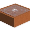 Outdoor garden corten steel water table water fountain