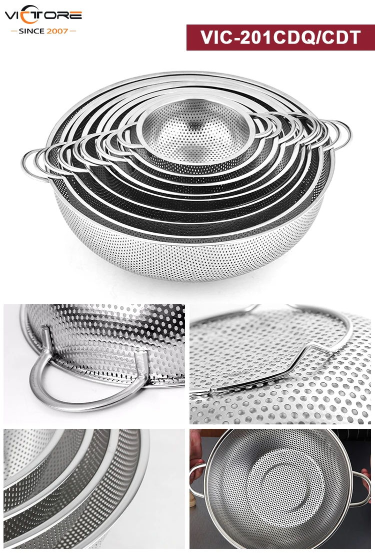Strainers Stainless Steel Vegetable Collection Washing Fruit Basket