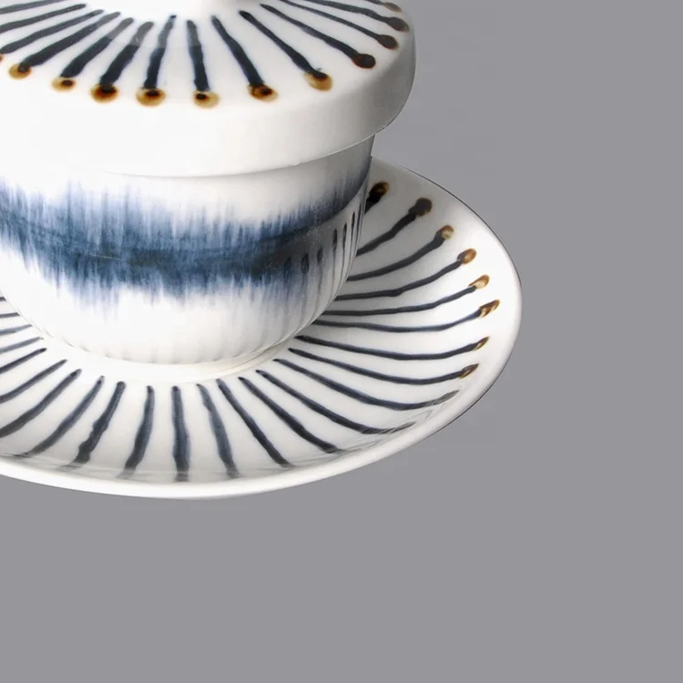 ceramic tea cup and saucer set