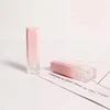 5ML Pink Square Plastic Wholesale Lipgloss Tube Custom Packaging Transparent Bottle Lip Gloss Container