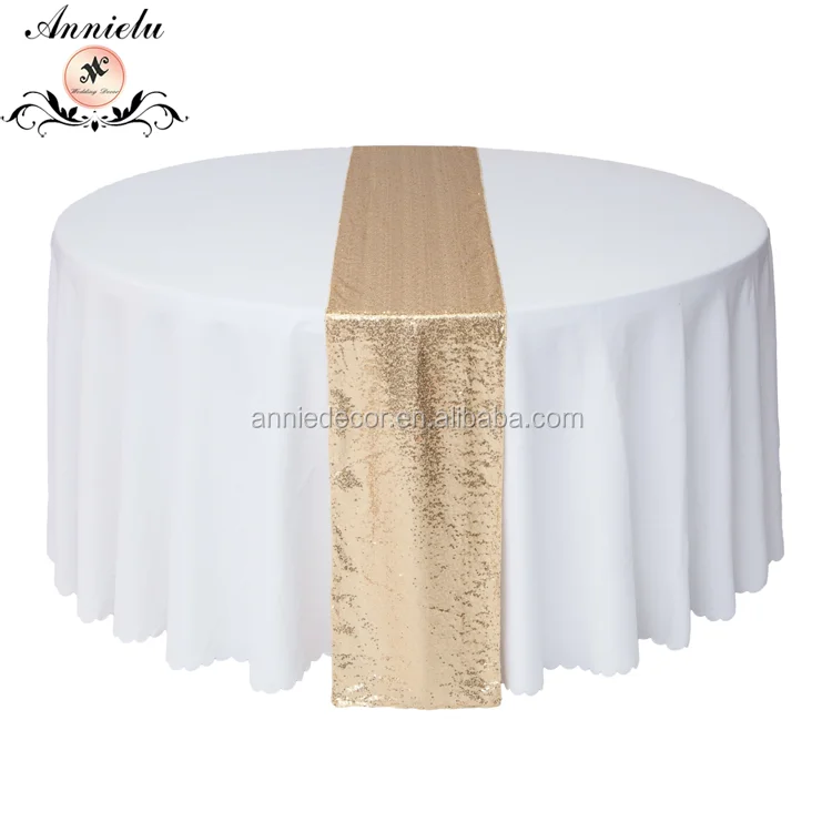 China Manufacturer High Quality Fancy Sequin Table Runner Wedding
