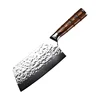 Hammer Pattern Kitchen meat chopping cleaver style knife with Pakka Wood Handle