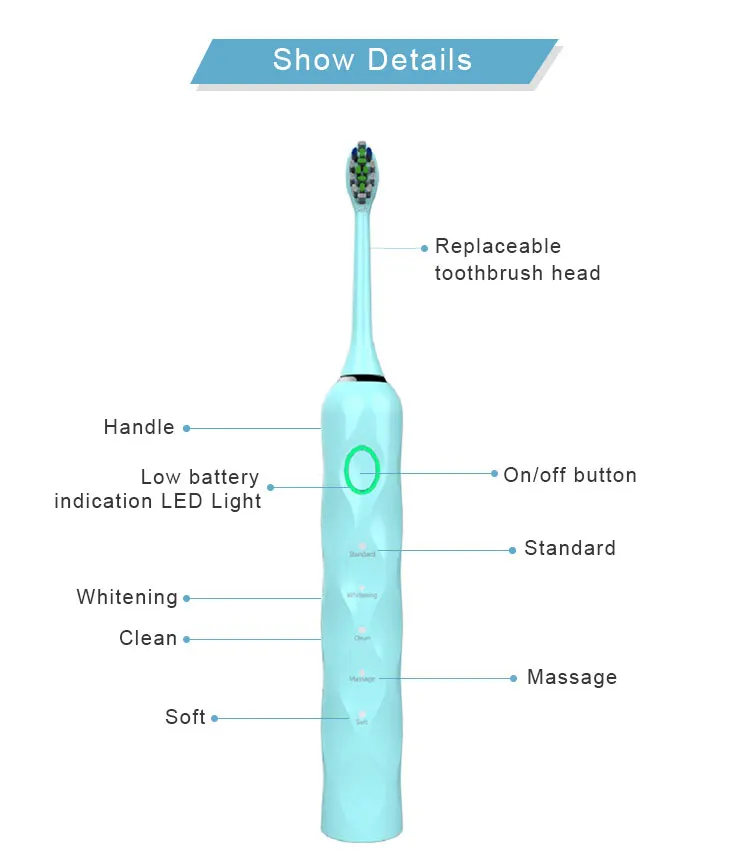 electric silicone toothbrush