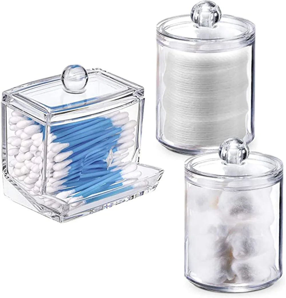 6 Contenitori Portatili In Metallo Per Cotton Fioc - Scatoline Con Coperchio Scorrevole, Per Viaggio, Trucco E Organizzazione