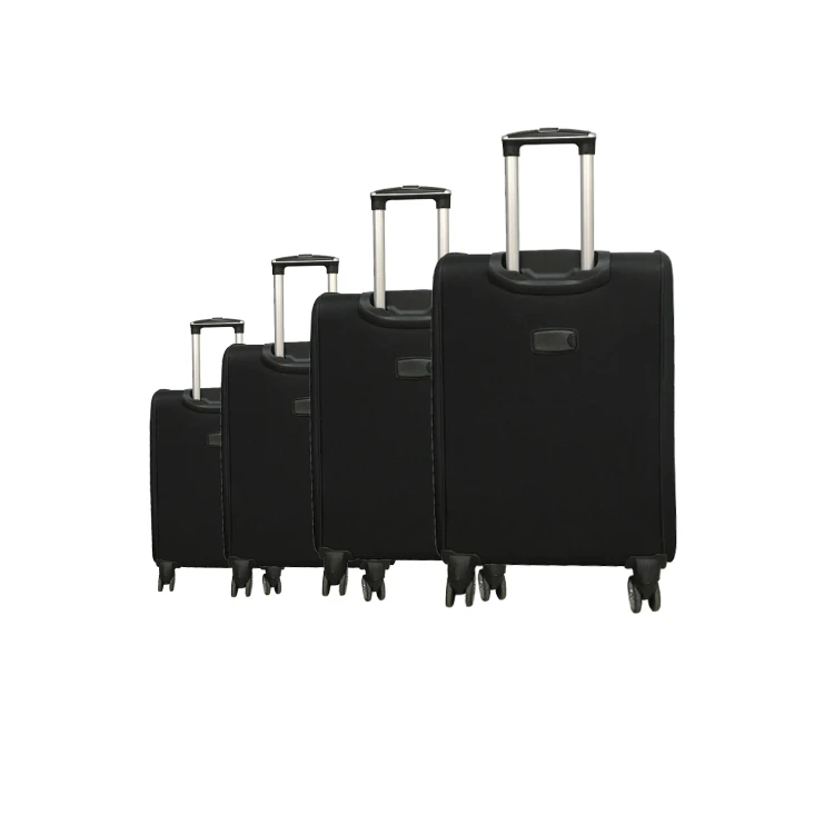 High Quality Black Nylon Waterproof Luggage Suitcase Soft Eva 600d