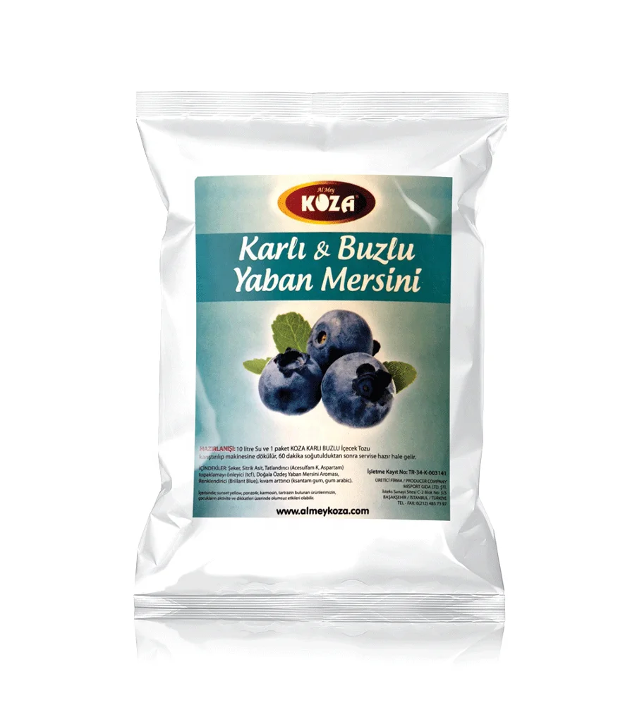 
Blueberry Flavoured Ice Slush Powder Mix 