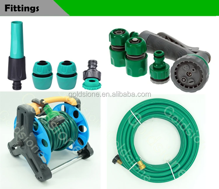 1/2'' Inch Green Flexible Braided Pvc Garden Water Hose Pipe To Hose