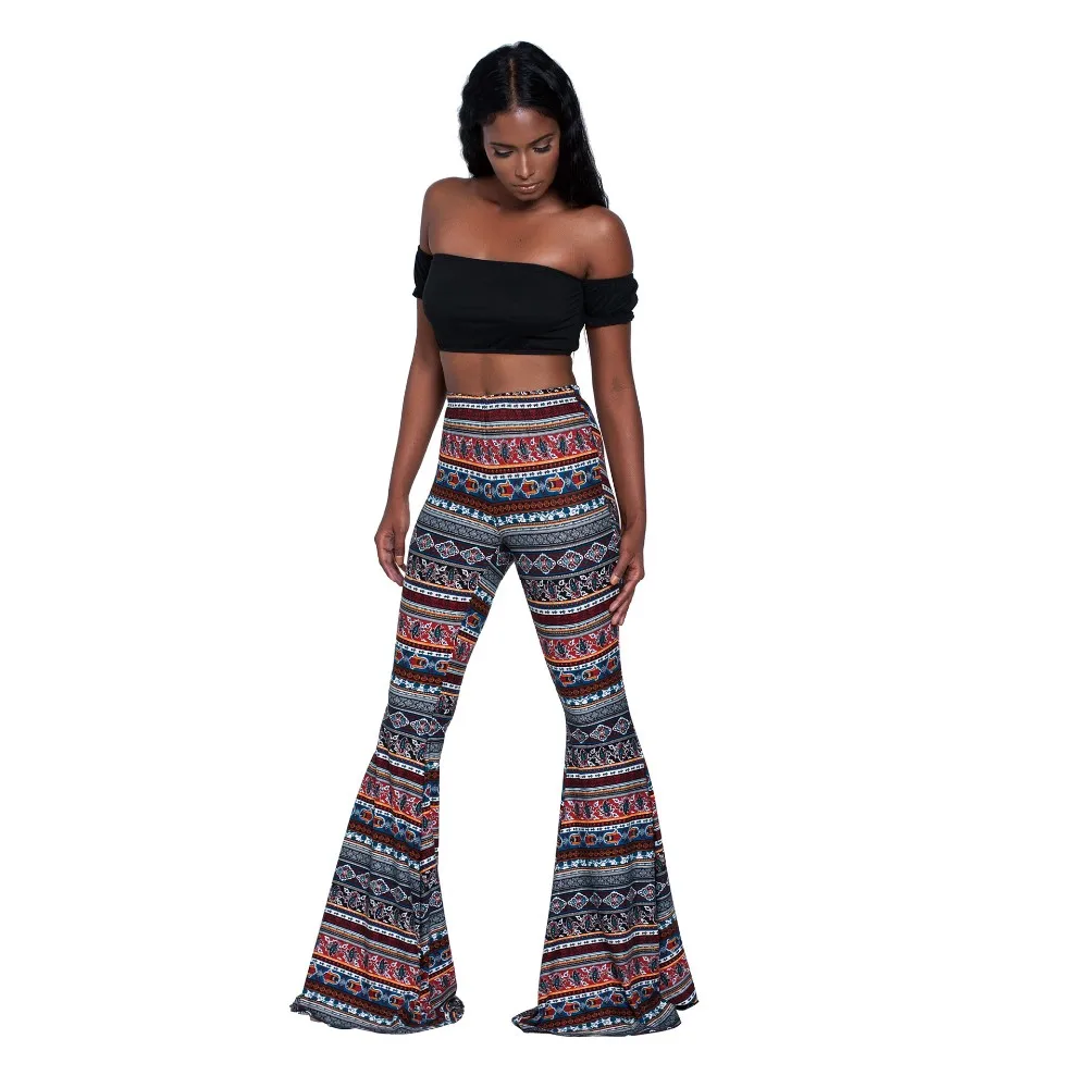 B2667 Vintage Ethnic Printed Women Bell 