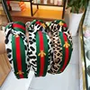 leopard stripe headband women knotted bee headwear hair band for girls
