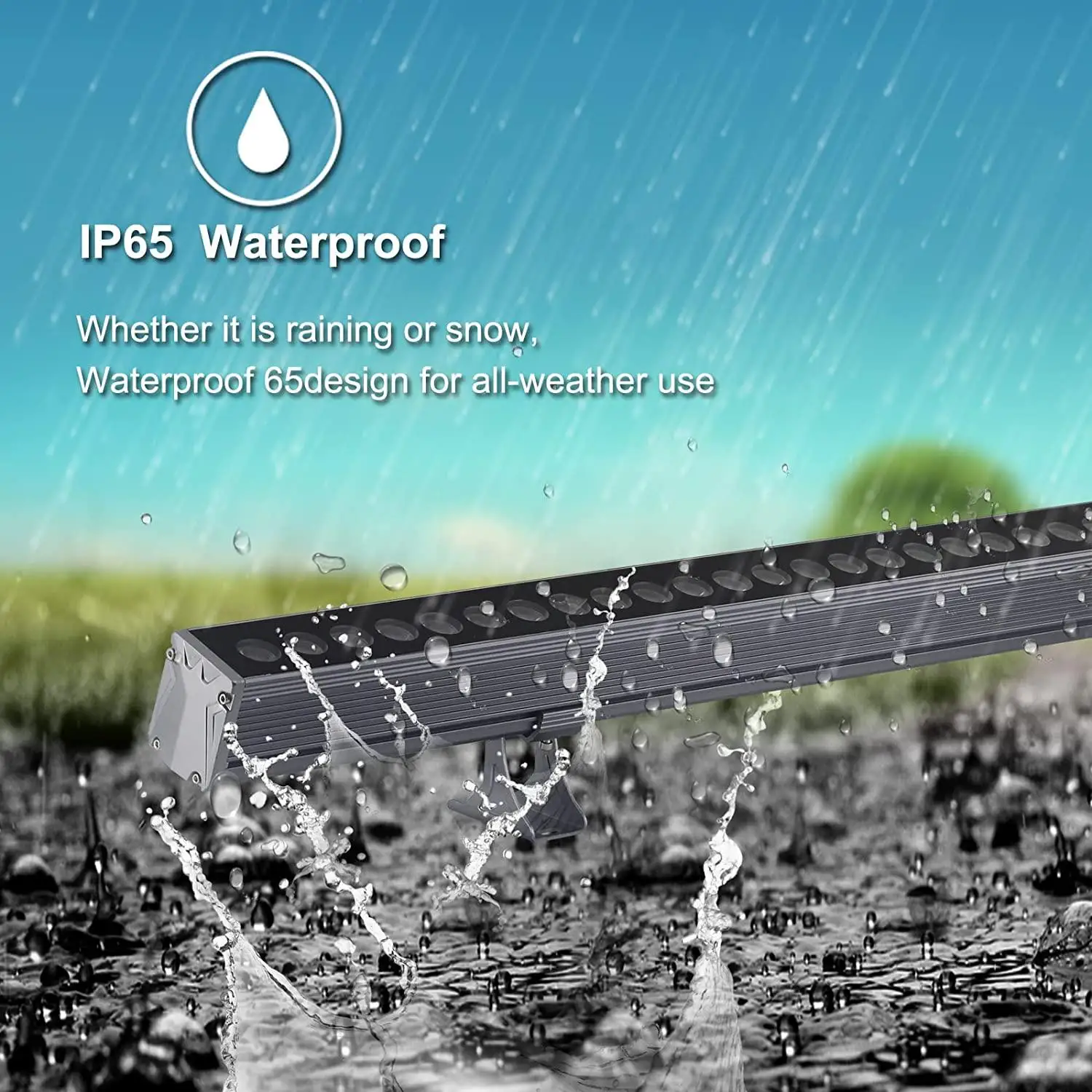 product outdoor ip65 waterproof smart remote control full color 36w wall washer building lighting-2