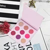 Girls Makeup Low MOQ Customized Packaging Pink Eyeshadow Palette With Mirror