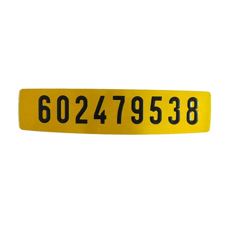 European Custom Cheap Aluminium Mauritius Car License Number Plate