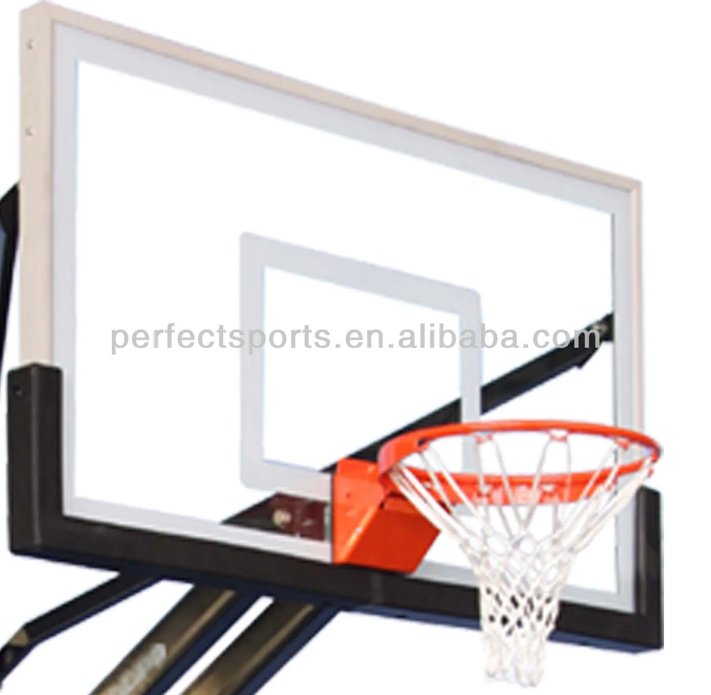 NBA Style Basketball Backboard, View Tempered glass basketball