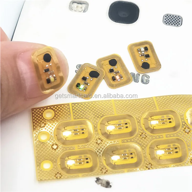 2020 New Fashion Design 13.56MHZ NFC Nail LED Sticker, NFC Nail Art Light Sticker with NFC chip built in for DIY Party Shows