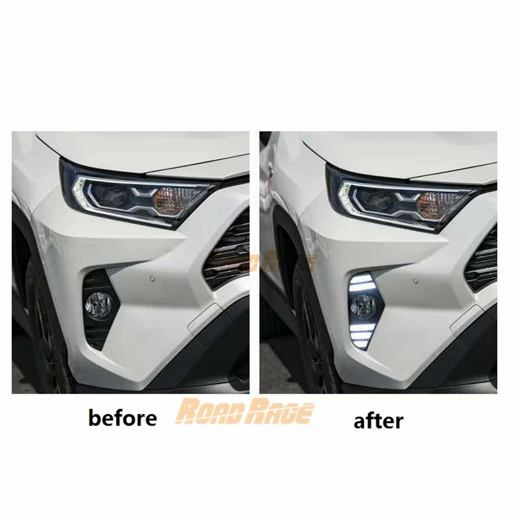 Led Daytime Running Lights For Toyota Rav 4 2019 2020 Rav4 Drl Yellow