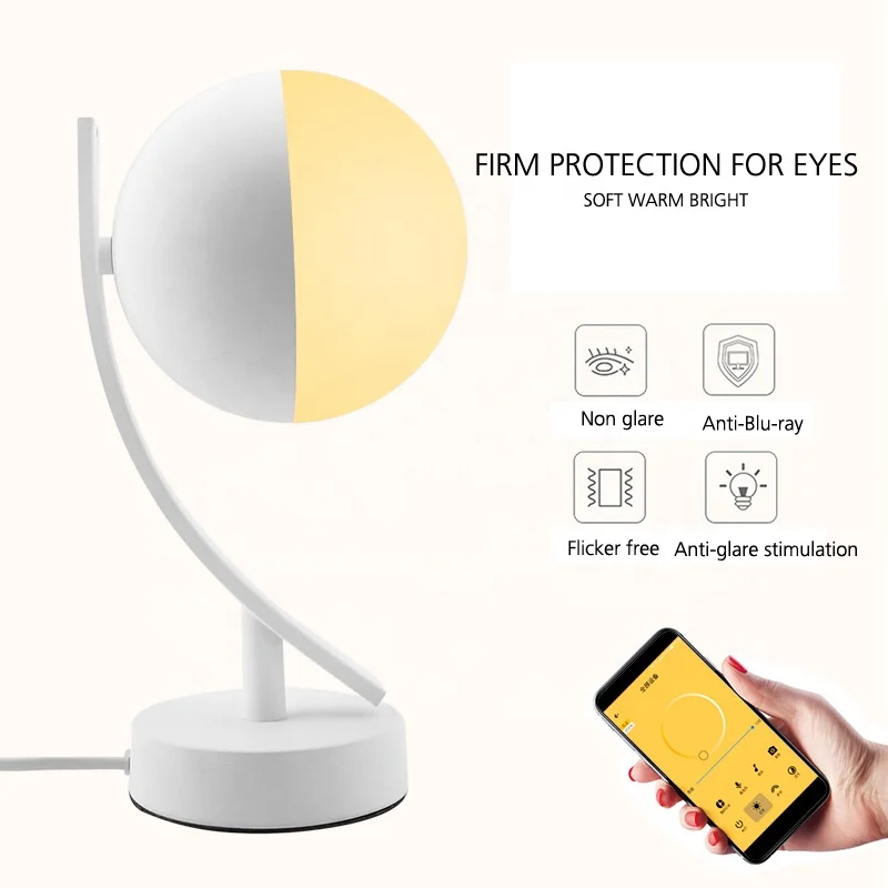 Modern Design Wifi Control Smart Table Lamp Rgb 7w Dimmable Intelligent ...