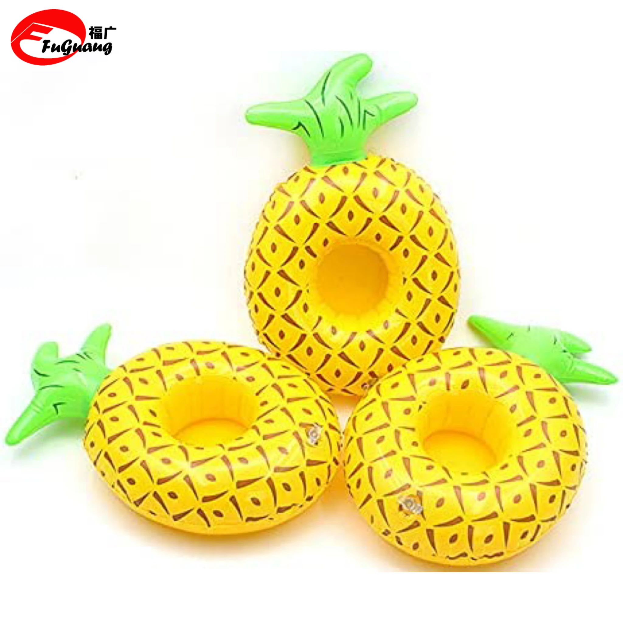 Summer Inflatable Pool Float Pineapple Drink Cup Holder Water