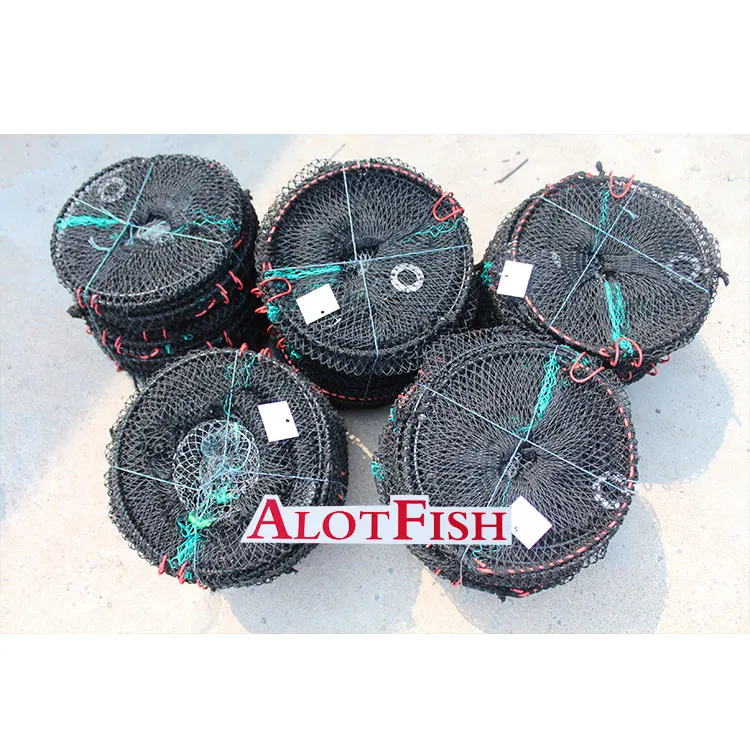 Alotfish Hdpe Plastic Coated Wire Fish Trap Net Collapsible Big Fish