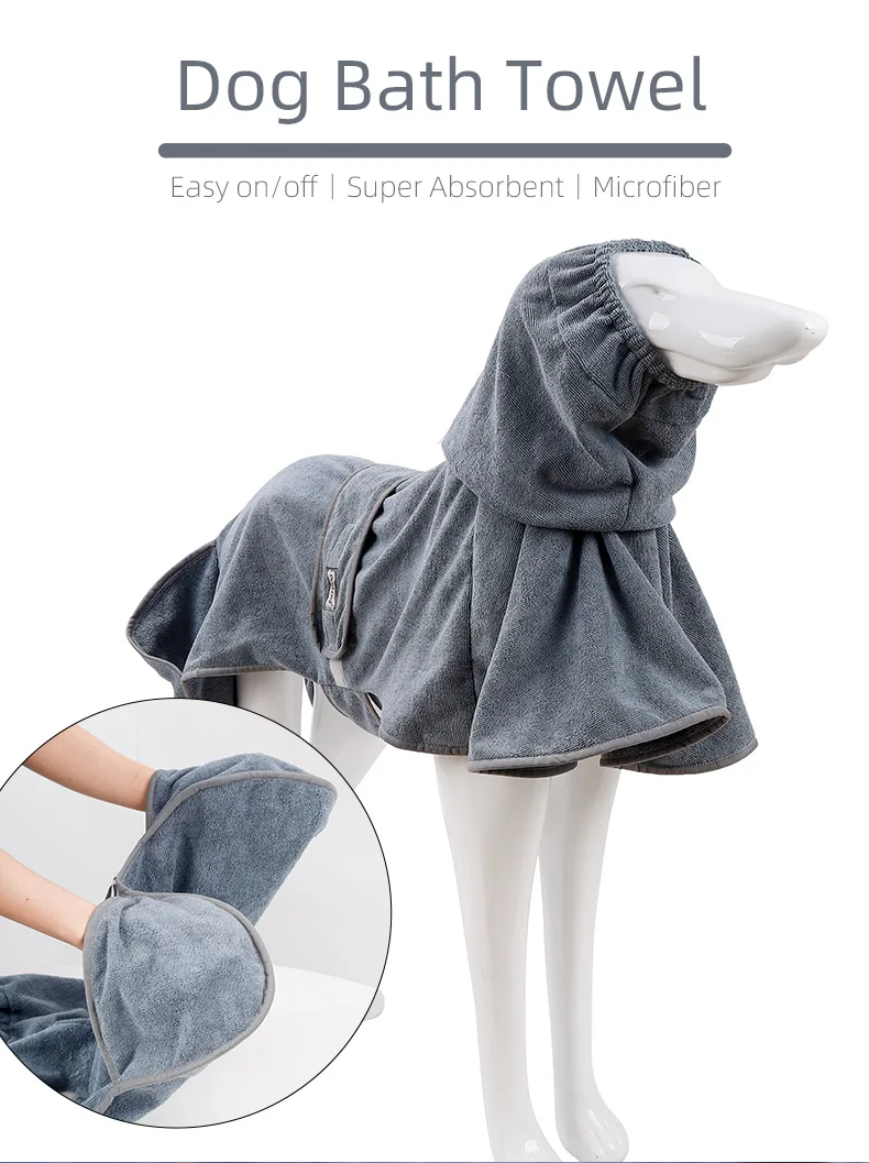 Super Absorbent Pet Dog Cleaning Towel Hoodie Clothes,Drying Microfiber Pet Towel Buy Drying