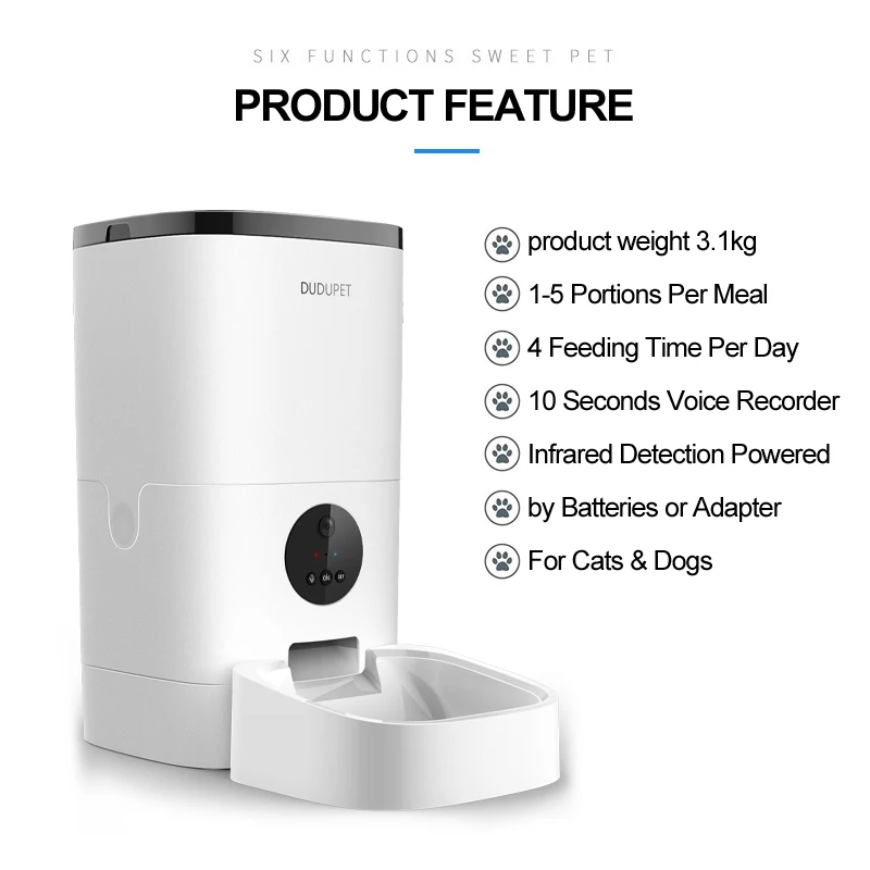 Automatic Cat Feeder Automatic Dog Feeder With App Control Motion