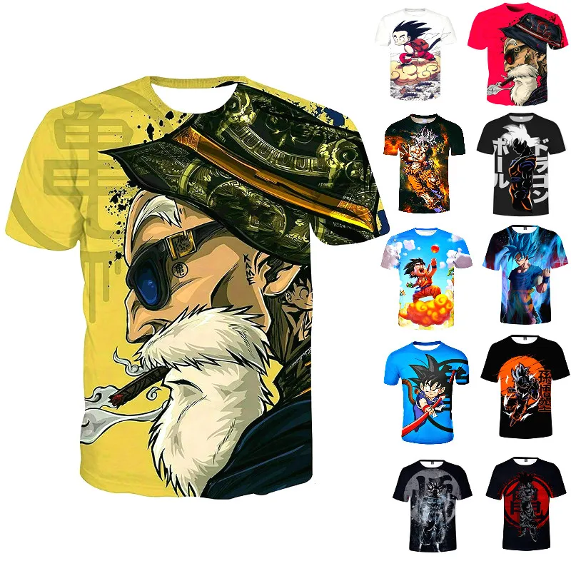 

DragonBall T-shirt,2 Pieces, 3d multi printed t-shirts