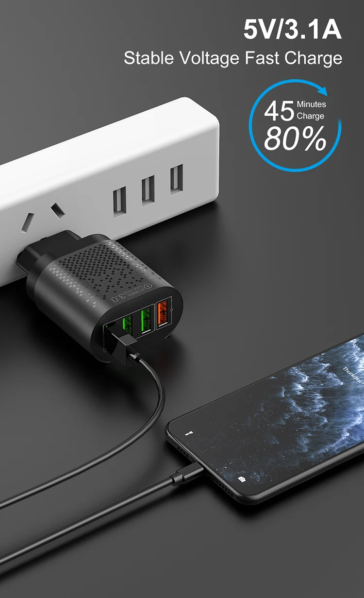 4 Port Quick Fast Charger