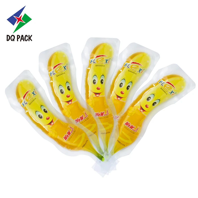 Food Grade plastic with Custom printed fruit Juice Injection pouch